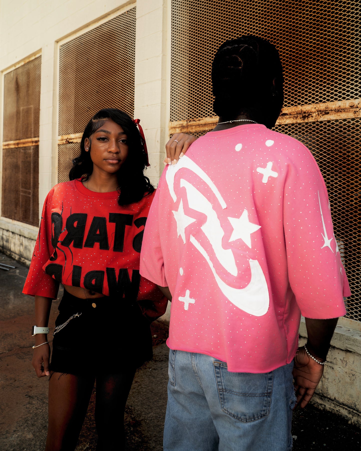 Pink Stars In Site Tees
